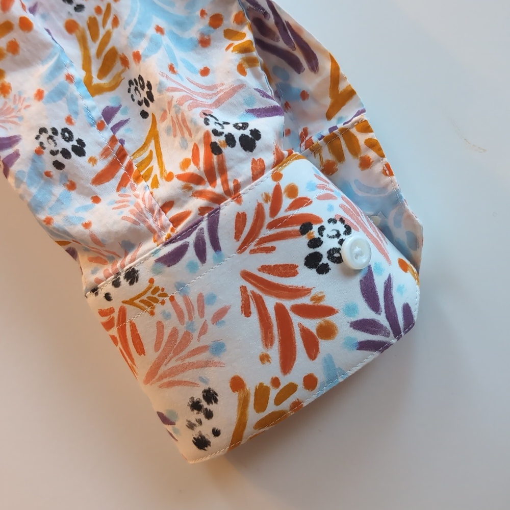 Colorful floral print dress shirt - Picture 2 of 5